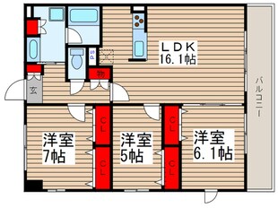 ポラ－ル飯山満の物件間取画像